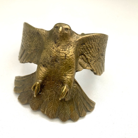 Gold Falcon Cuff Bracelet - Picture 6 of 10